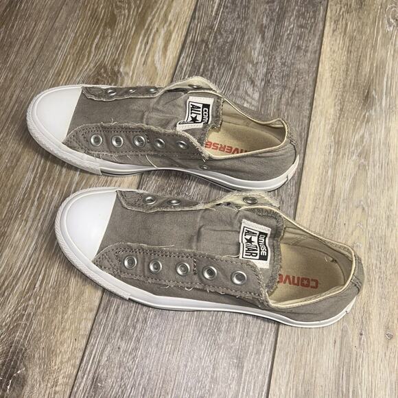 Converse Chuck Taylor All Star Grey Slip On Sneaker Shoes US Youth 4 / M 4 / W 6 - Picture 6 of 11